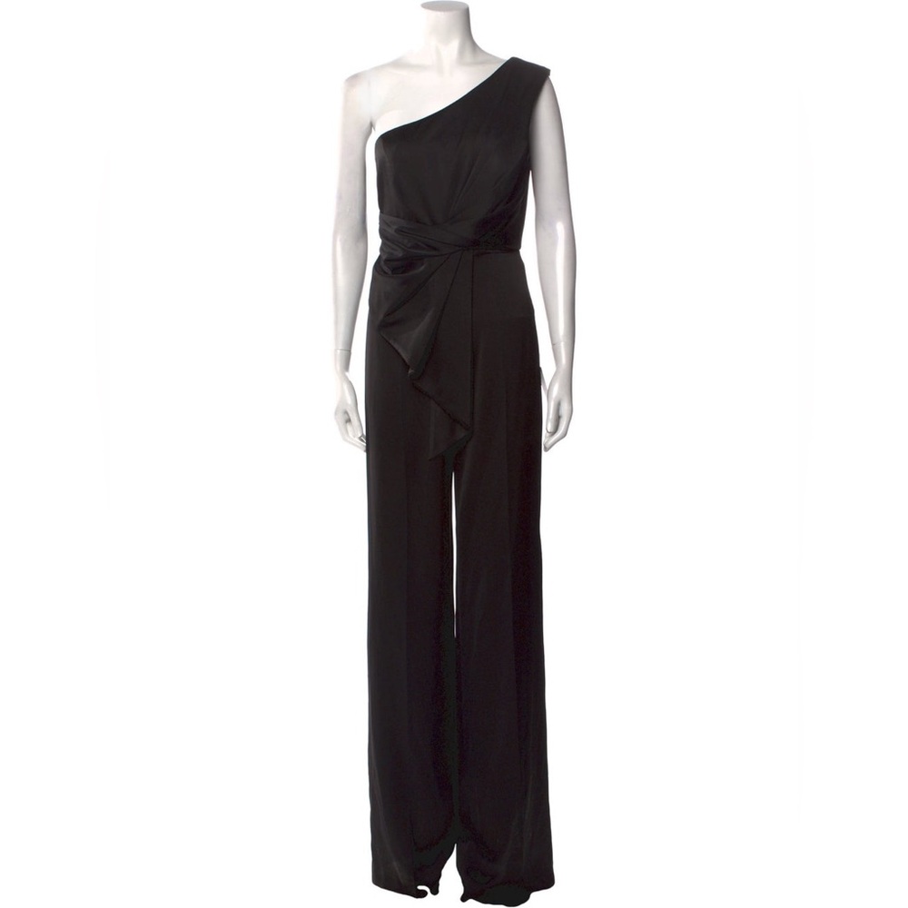 JAYGODFREY Black One-Shoulder Jumpsuit
